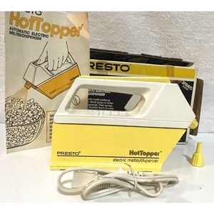 Vintage Presto Hot Topper Electric Butter Melter Dispenser w Accessories #03000